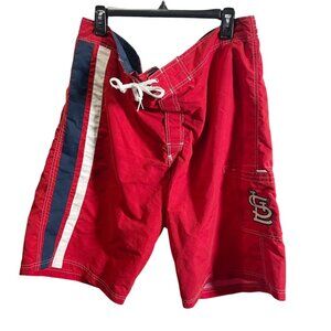 Genuine MLB St. Louis Cardinals Red Board Shorts XXL Mesh Lined Athletic‎